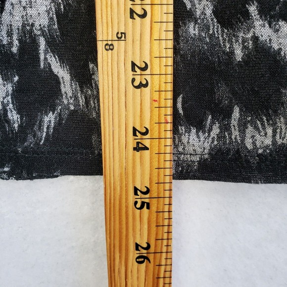 Mary Jane Tank Top Women Size Small Animal Print Lace Back Black Gray USA - Picture 6 of 9